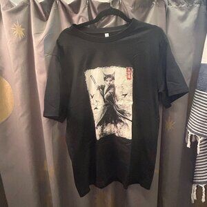 Set of two Black Cat Themed Goth/Metal/Punk T-Shirts Hot Topic Tarot Medium NEW